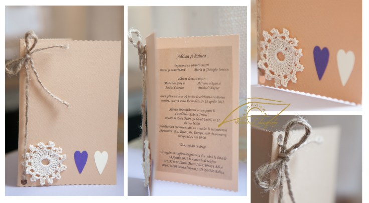 model cu inimi si croset